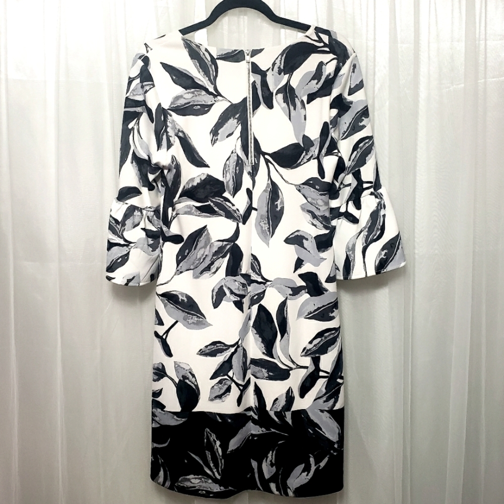 Alfani NWT Sz 6 Luxe Jungle Botanical Print Dress - Picture 6 of 12
